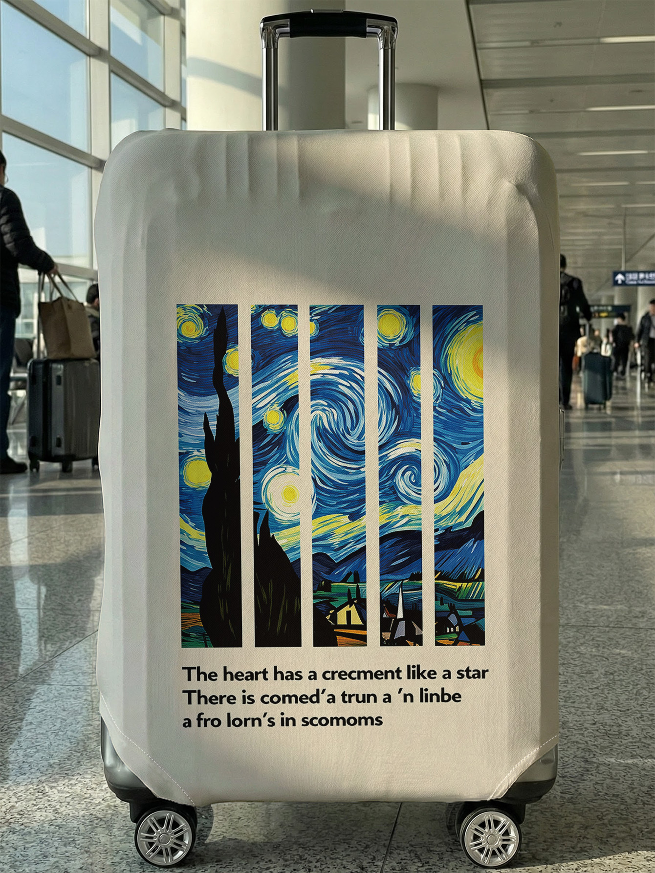 Travel Van Accessories - Van Gogh Starry Night Stripe Print