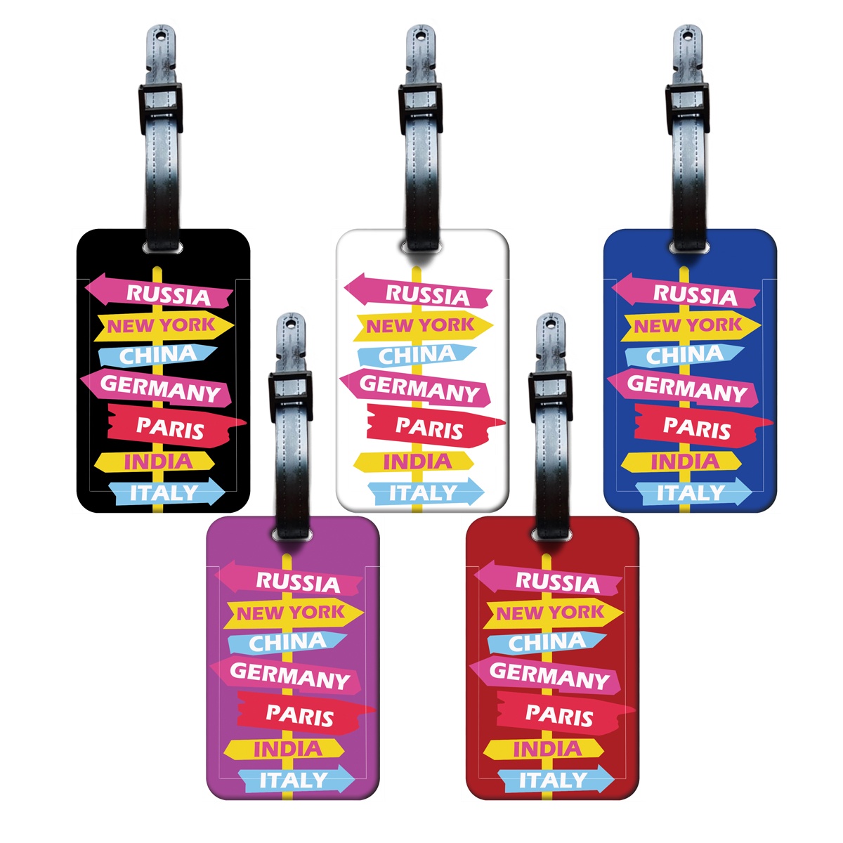 Travel Accessories On Plane - Creative Road Sign Indication Luggage Tags