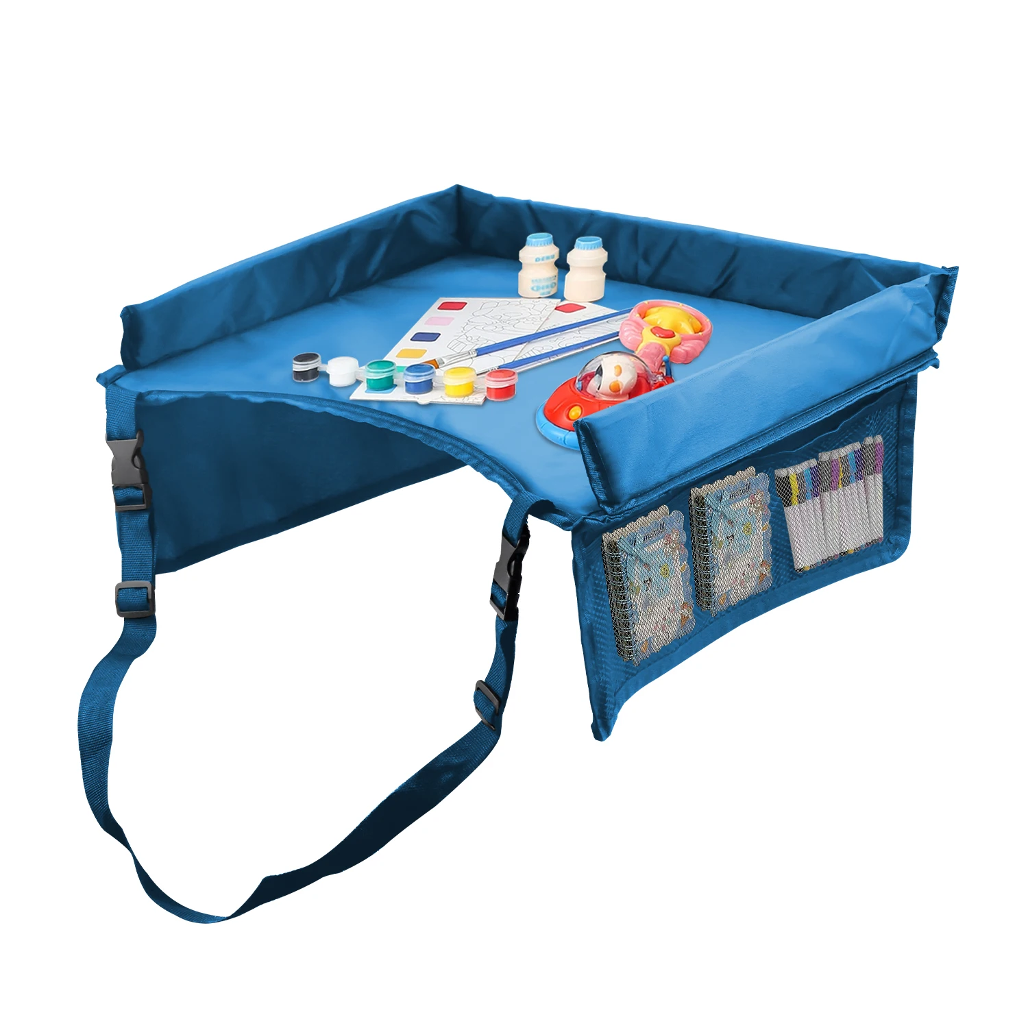 Travel Accessories For Toddlers - 3-in-1 Kids Travel Tray with iPad