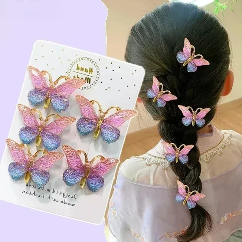 Travel Accessories For Baby - 5pcs Sweet Hair Clips Stereoscopic Color