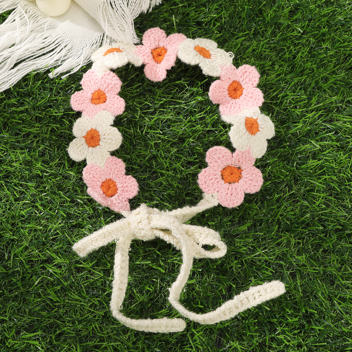 Travel Accessories Hawaii - Knitted Flower Headband Colorful Beach Hawaii