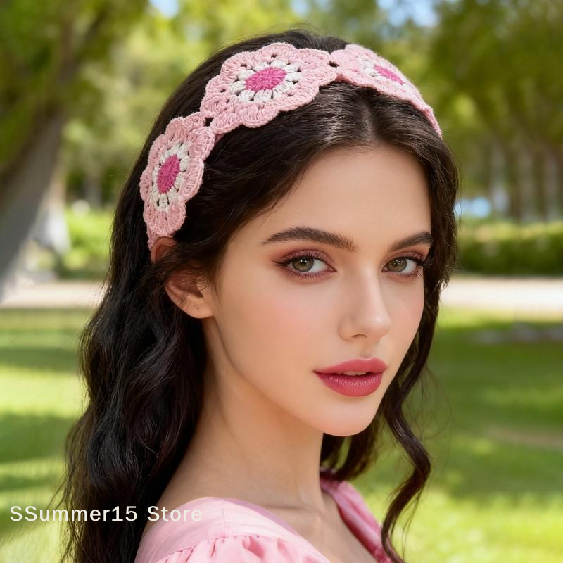 【R】Knitted Flower Headband Col - Travel Accessories Hawaii recension och pris