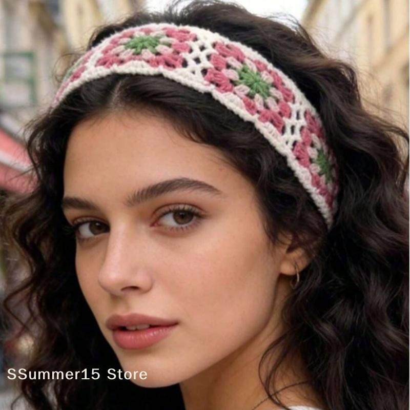 【R】Knitted Flower Headband Col - Travel Accessories Hawaii recension och pris
