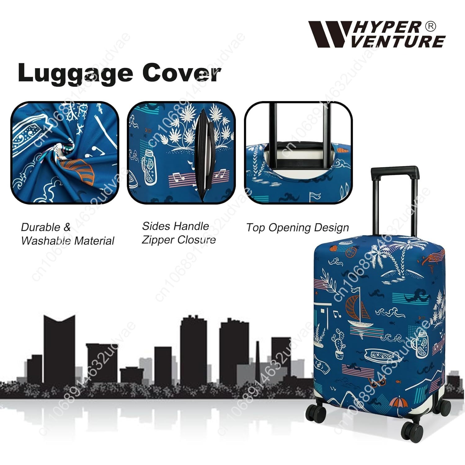 Washable Luggage Cover - Fashi - Travel Accessories Hawaii recension och pris