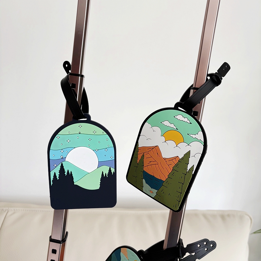 1/3/6pcs landscape luggage tag - Travel Accessories On Plane recension och pris