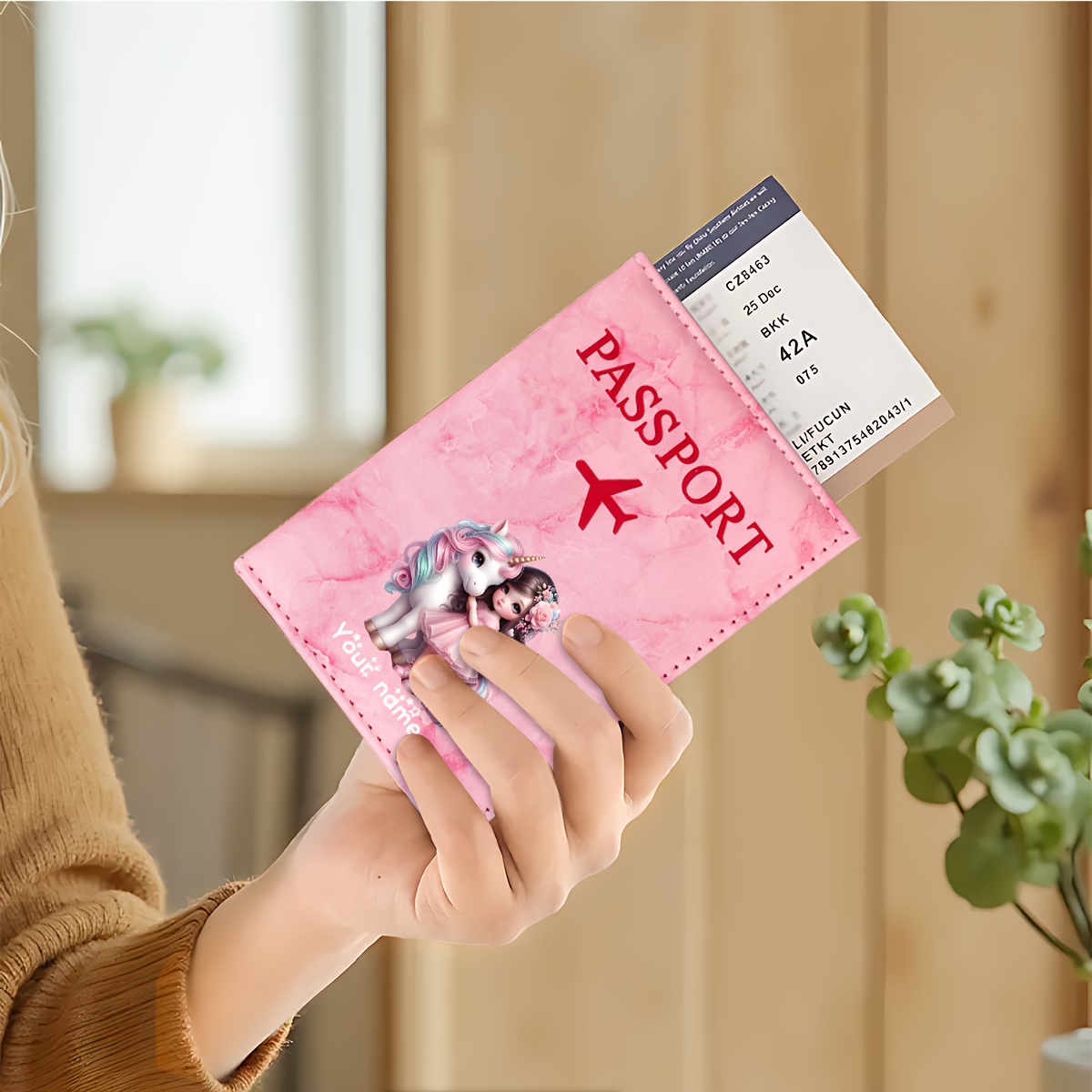 Unicorn Girl Pattern PU Passpo - Travel Accessories On Plane recension och pris