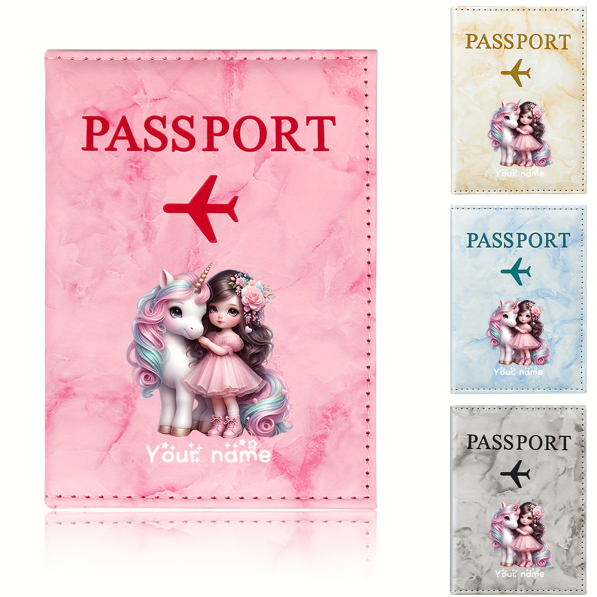 Unicorn Girl Pattern PU Passpo - Travel Accessories On Plane recension och pris