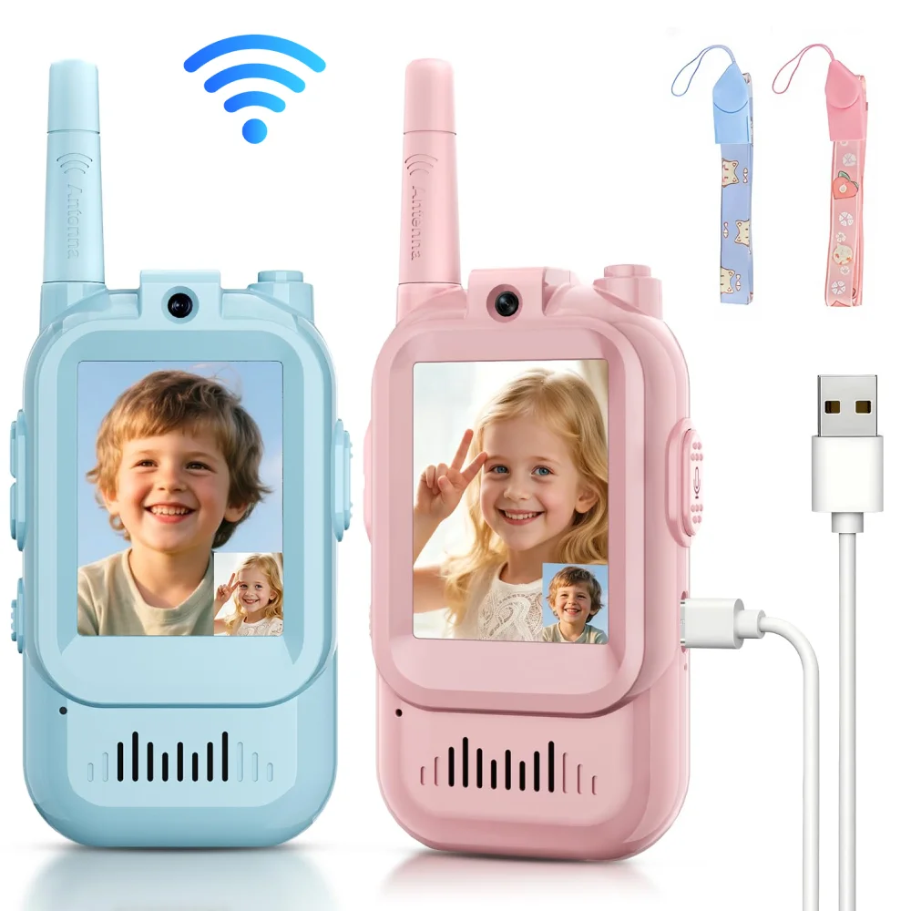 2PCS  Video Walkie Talkies for - Travel Accessories For Toddlers recension och pris