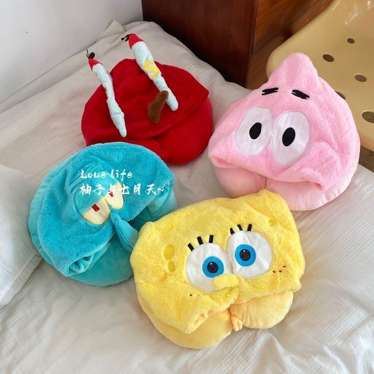 Kawaii Anime SpongeBob Hooded  - Travel Accessories Girly recension och pris