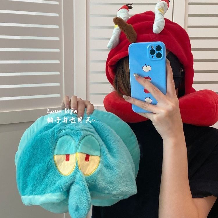 Kawaii Anime SpongeBob Hooded  - Travel Accessories Girly recension och pris