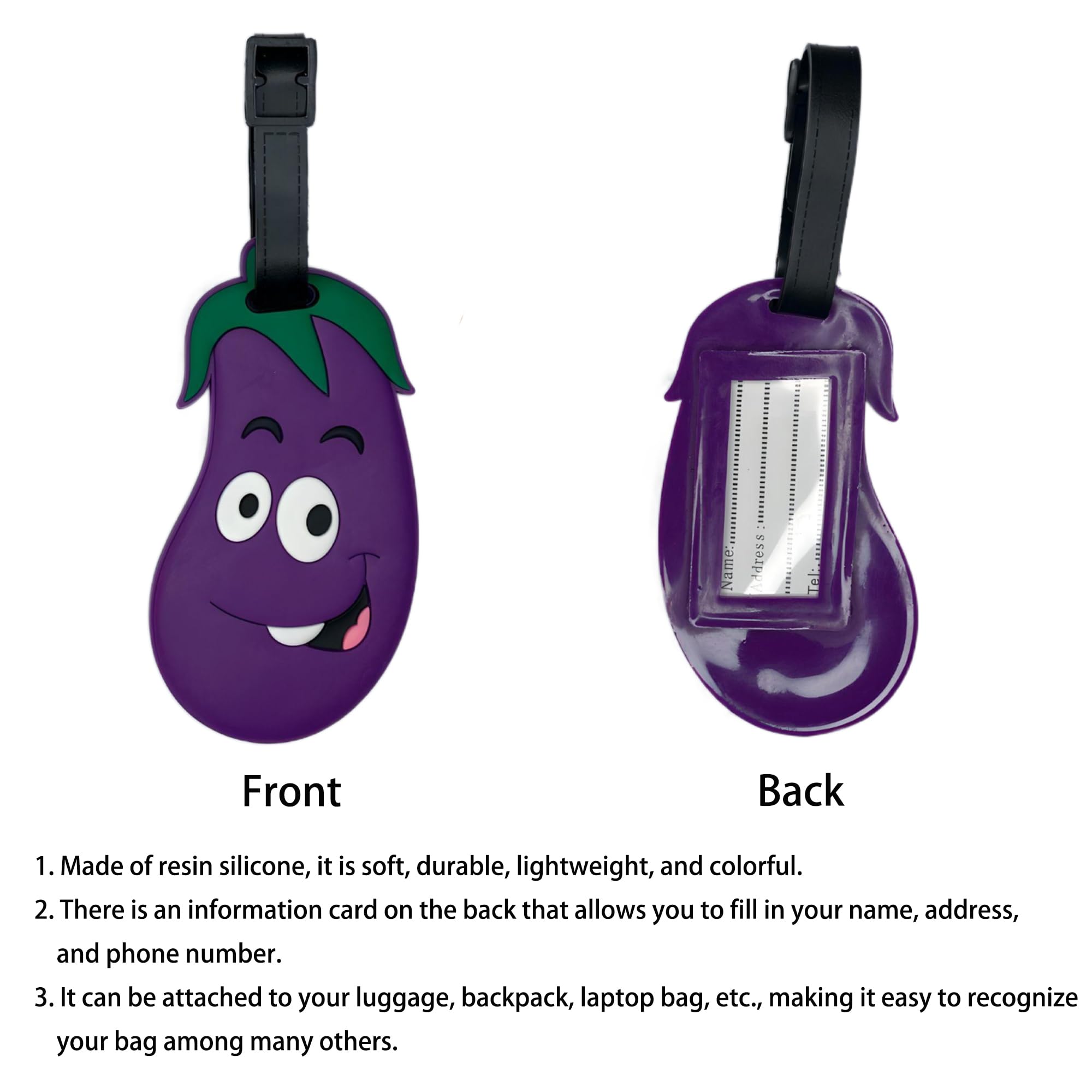 Strawberry eggplant carrot pin - Travel Accessories On Plane recension och pris