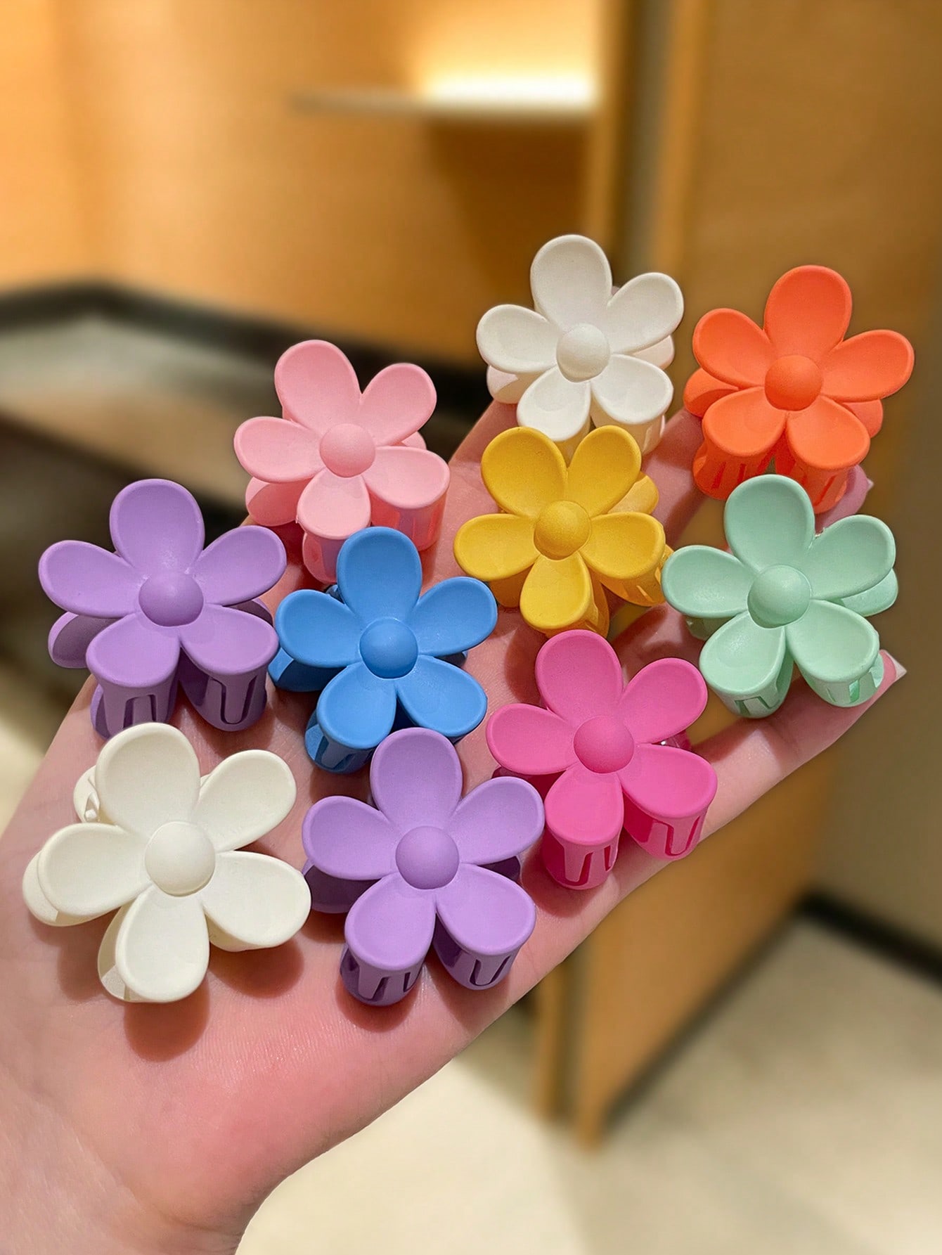 10pcs Colorful Matte Flower Ha - Travel Accessories Hawaii recension och pris
