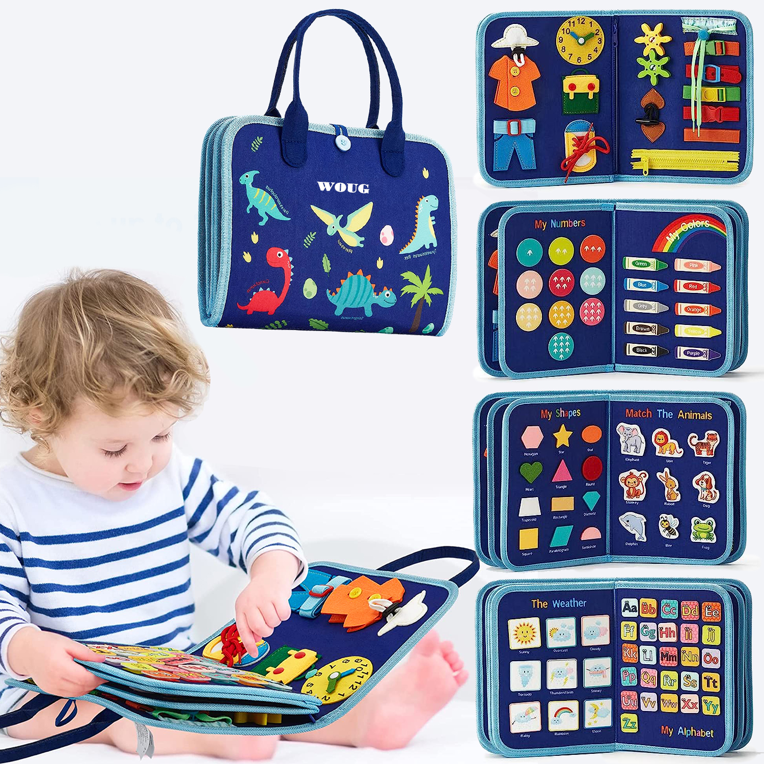 Montessori Toys Busy Board Tod - Travel Accessories For Toddlers recension och pris