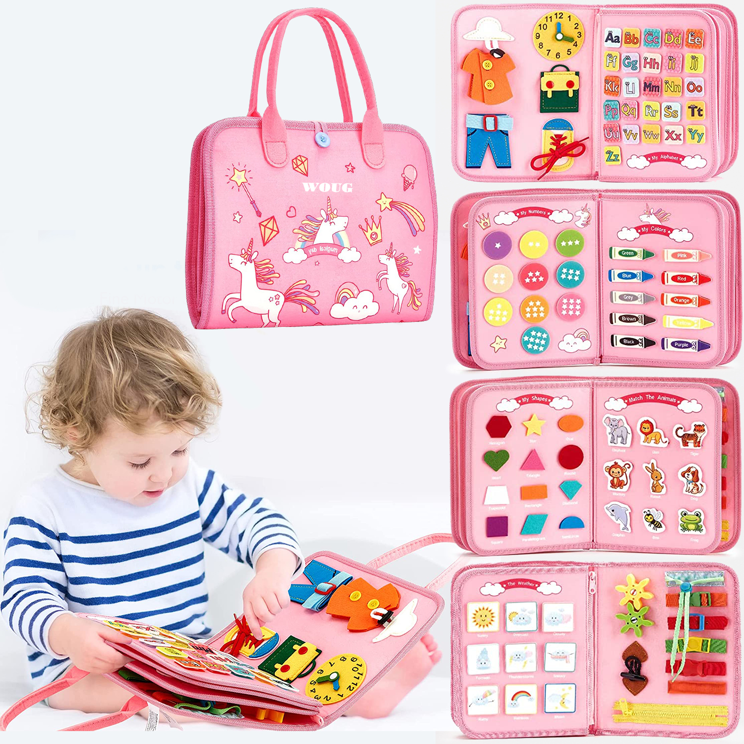 Montessori Toys Busy Board Tod - Travel Accessories For Toddlers recension och pris