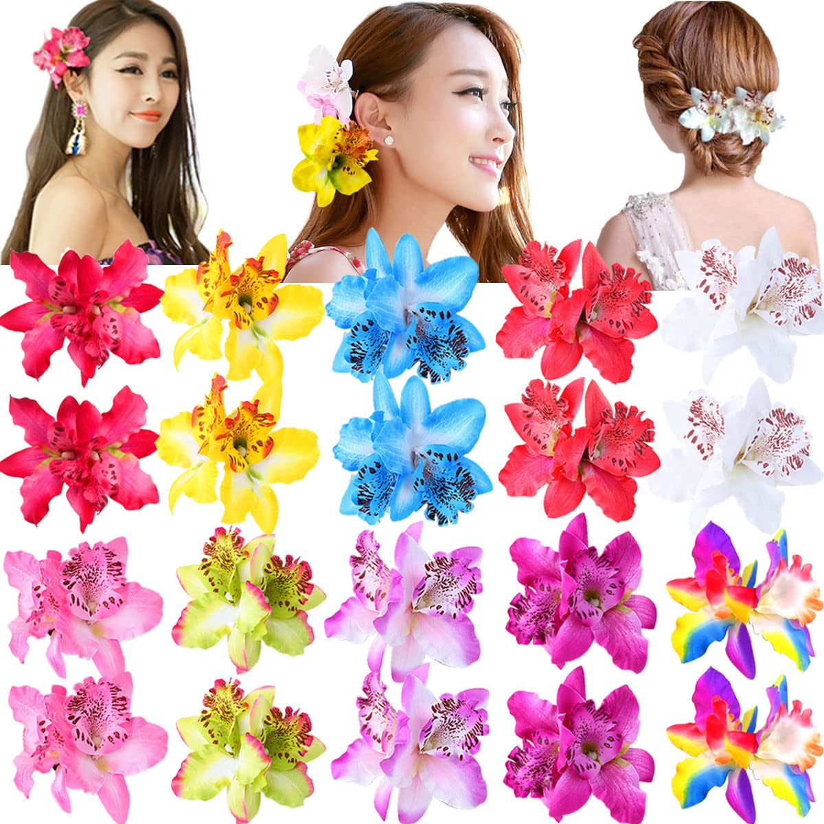 2Pcs Hawaii Orchid Flowers Hai - Travel Accessories Hawaii recension och pris