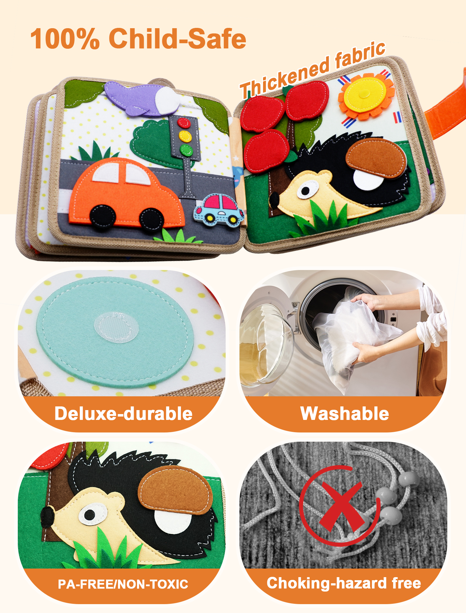 Montessori Busy Book for Toddl - Travel Accessories For Toddlers recension och pris