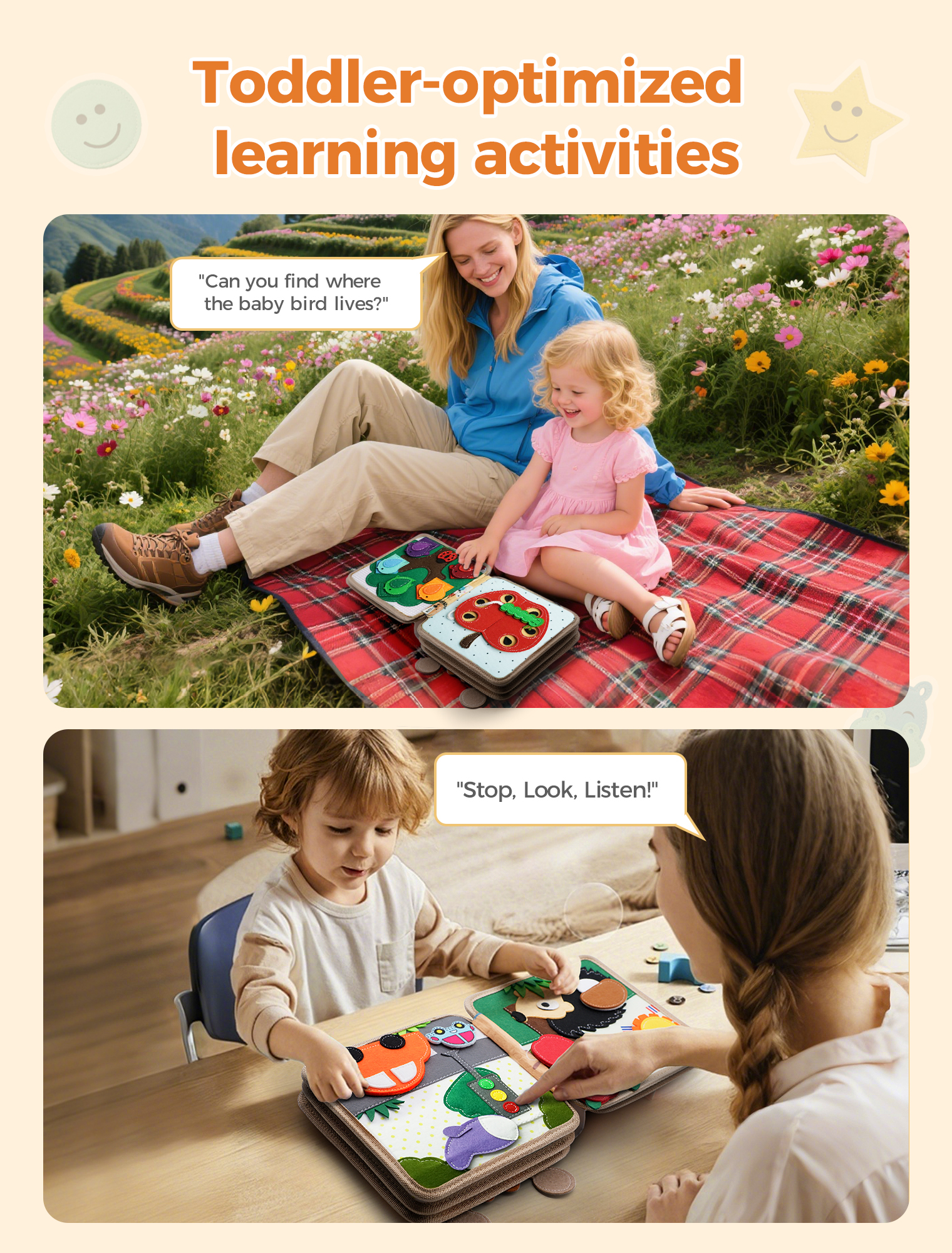 Montessori Busy Book for Toddl - Travel Accessories For Toddlers recension och pris
