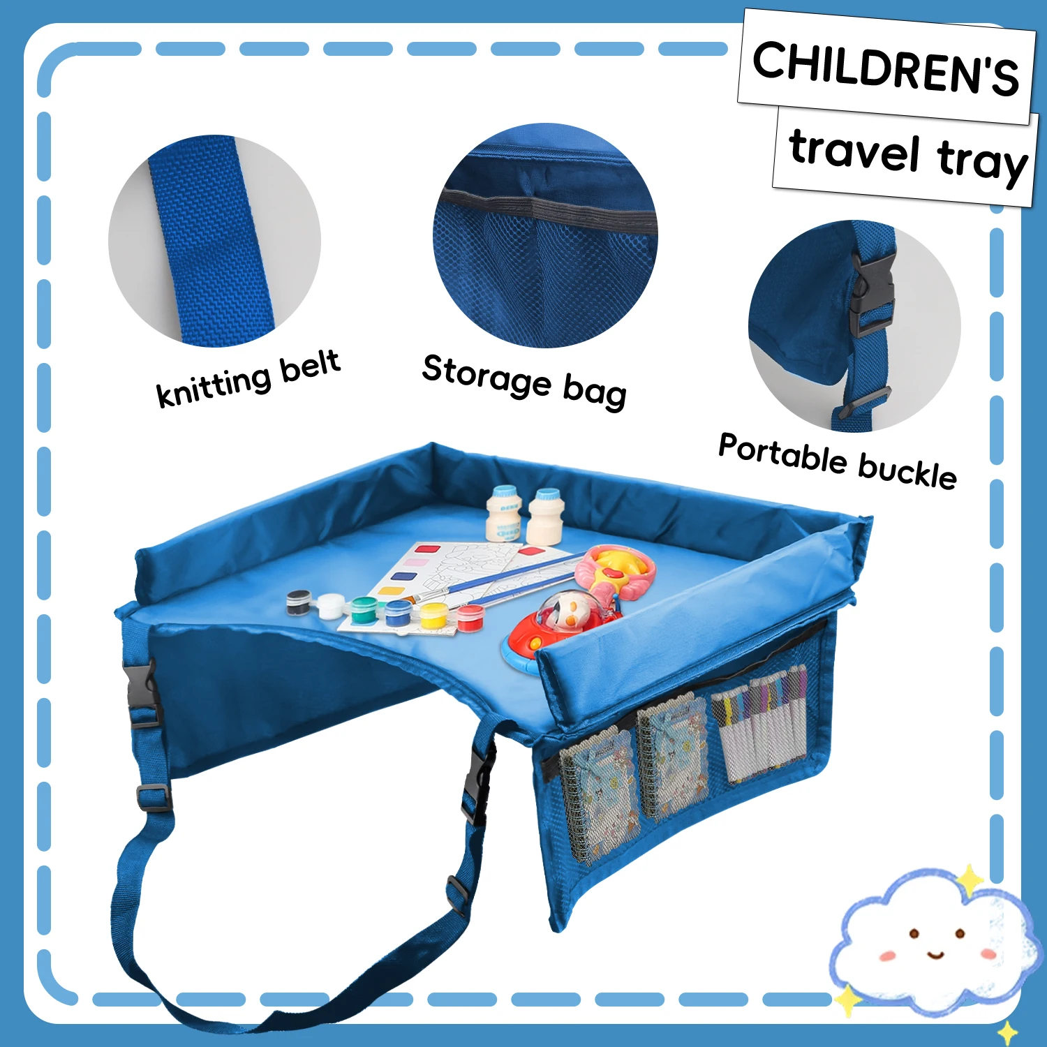 3-in-1 Kids Travel Tray with i - Travel Accessories For Toddlers recension och pris