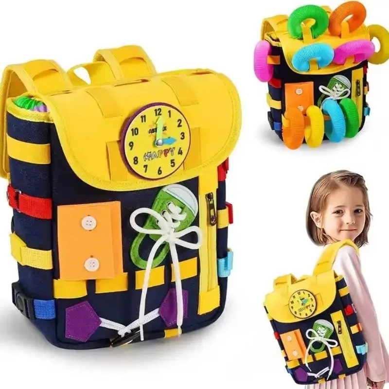 Montessori Felt Backpack for T - Travel Accessories For Toddlers recension och pris