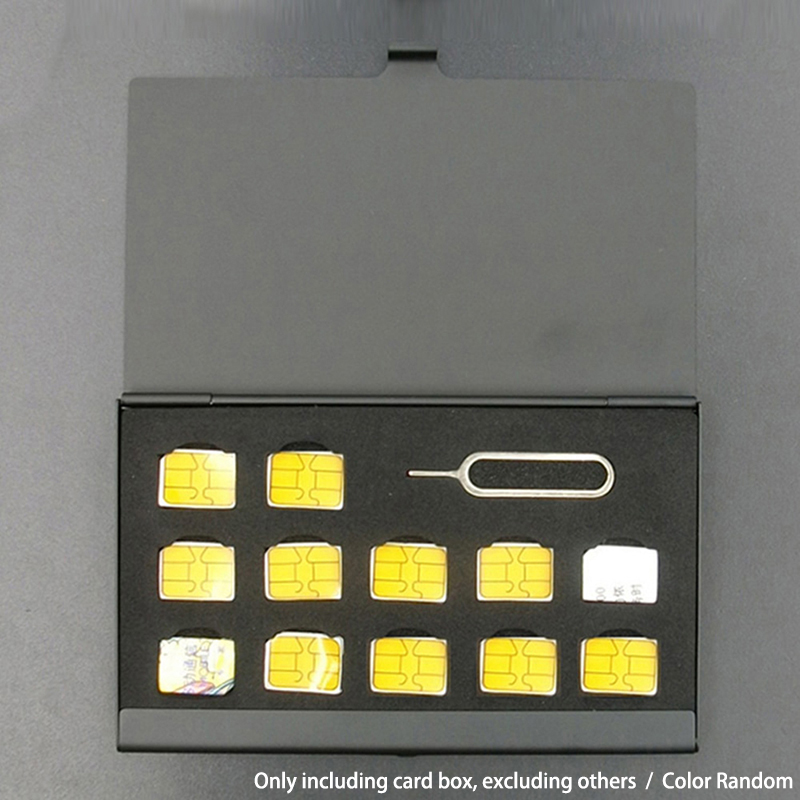 Aluminum SIM Card Storage Case - Sim Card Holder Case recension och pris