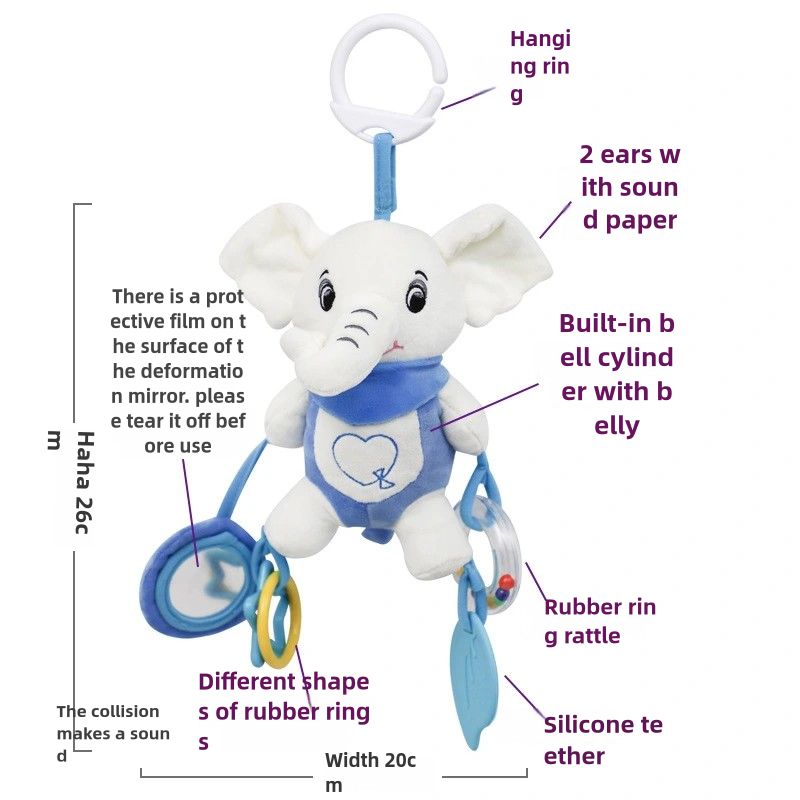 Soft Stuffed Animal Baby Rattl - Travel Accessories For Toddlers recension och pris