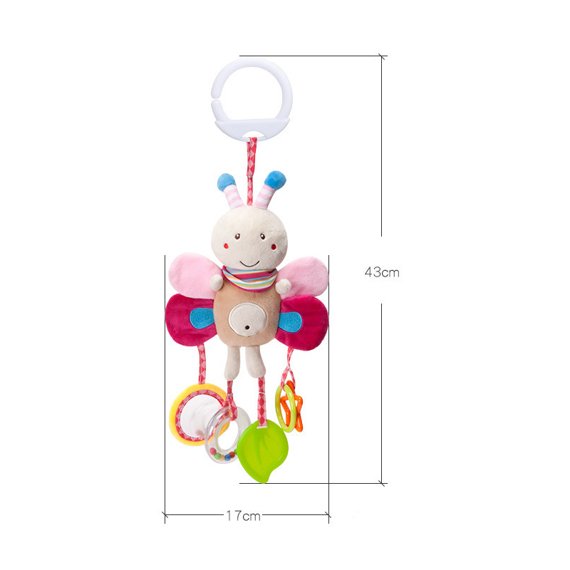 Soft Stuffed Animal Baby Rattl - Travel Accessories For Toddlers recension och pris