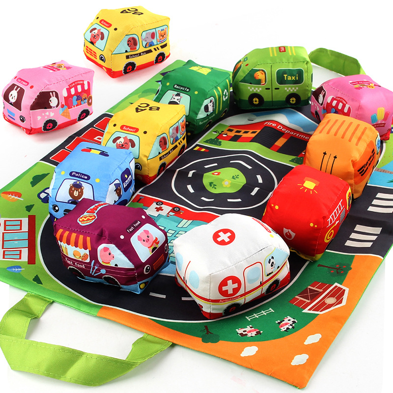 Soft Fabric Car Toy for Babies - Travel Accessories For Baby recension och pris