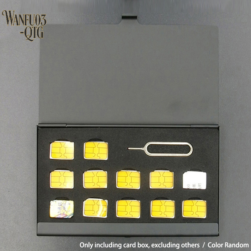 New 12-Slots-NANO+1-Slot-Card- - Sim Card Holder Case recension och pris
