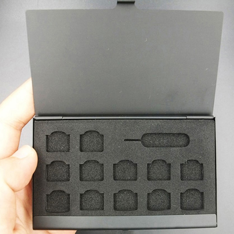 New 12-Slots-NANO+1-Slot-Card- - Sim Card Holder Case recension och pris