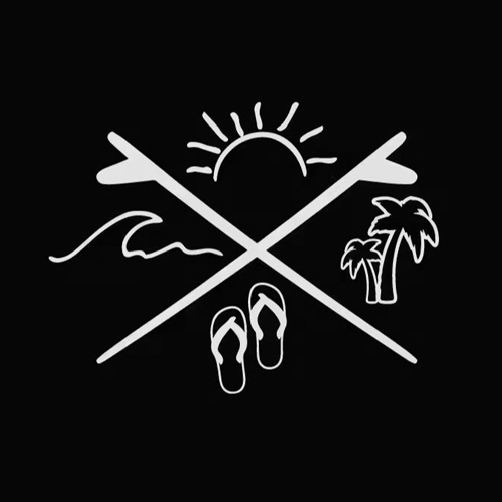 Summer Surf Vinyl Car Stickers - Travel Van Accessories recension och pris