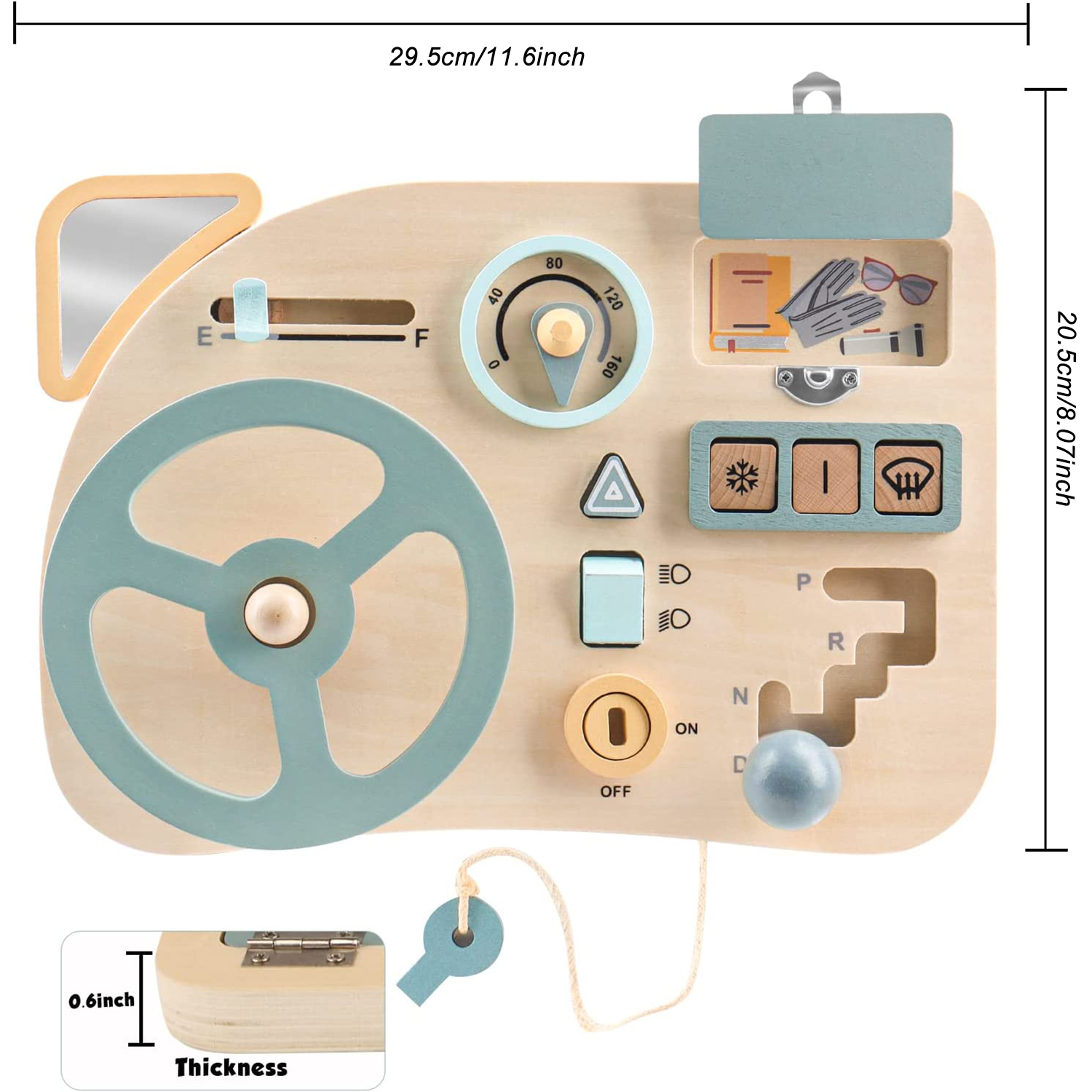 Montessori Toy Steering Wheel  - Travel Accessories For Toddlers recension och pris